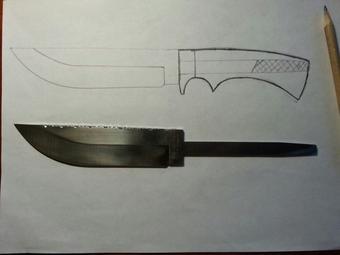 Эскиз ножа