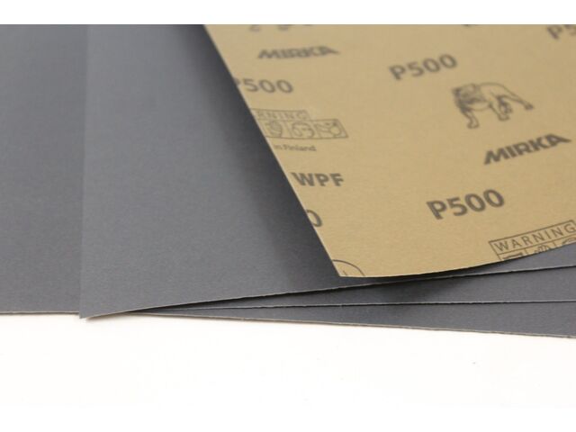 Шлифовальная бумага (наждачная) Mirka WPF, лист 230х280мм, зерно Р500