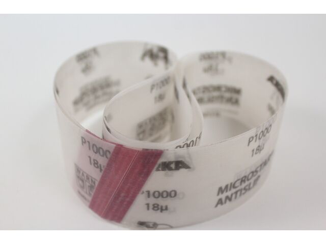 Упаковка лент для гриндера MIRKA Microstar Antislip, зерно Р1000, размер 50х610 мм, 6 шт