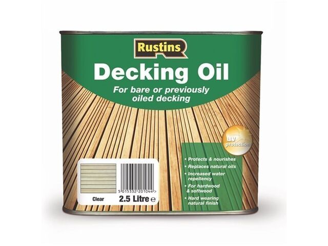 Террасное масло Rustins Decking Oil Бесцветный 2.5л