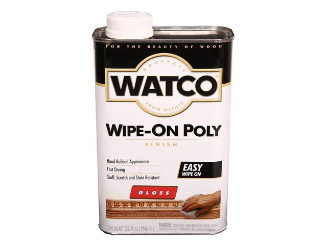 Watco Wipe-On Poly, полироль для дерева, глянцевая, 0,945 литра