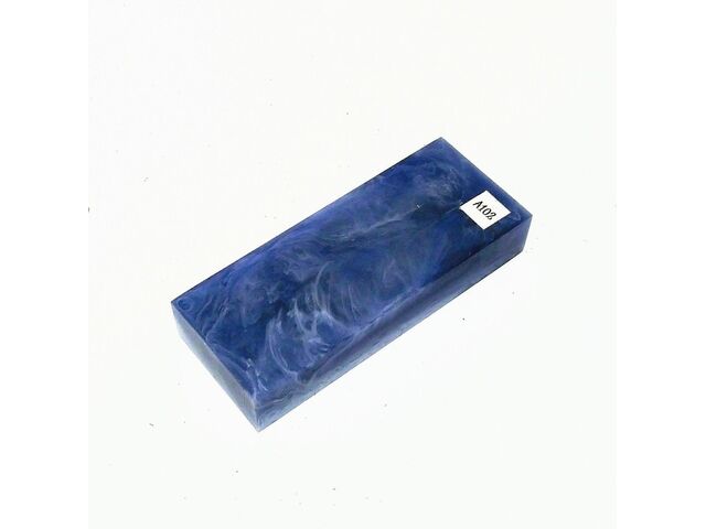 Заготовка ножевая полимерная, синяя (на основе полиэфирной смолы) 140х55х24-27мм