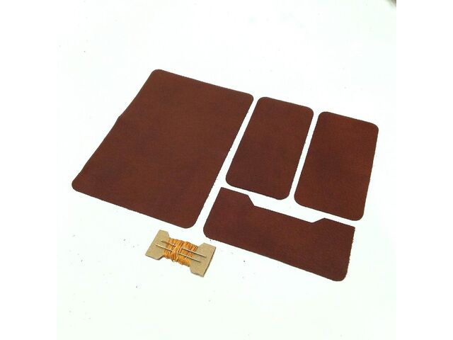 Комплект для изготовления паспортной обложки, цвет рыже-коричневый
