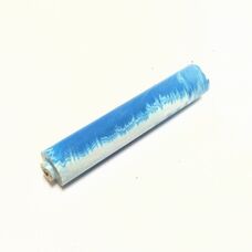 Токарная полимерная заготовка Ф22 L110мм, бело-голубая