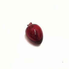 Яйцо стеклянное 35х30мм, цвет красный