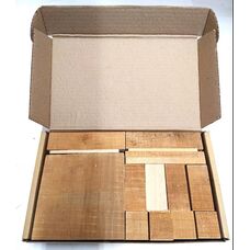 Ольха, коробка уцененных брусков, 270х165х50мм