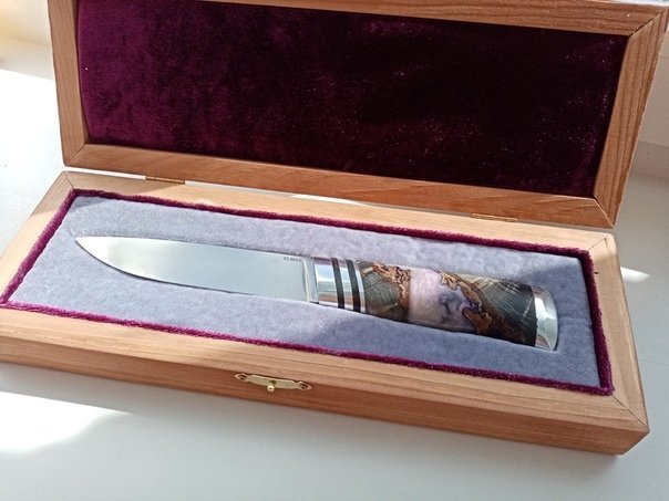 Пример рукояти ножа из гибридного бруска