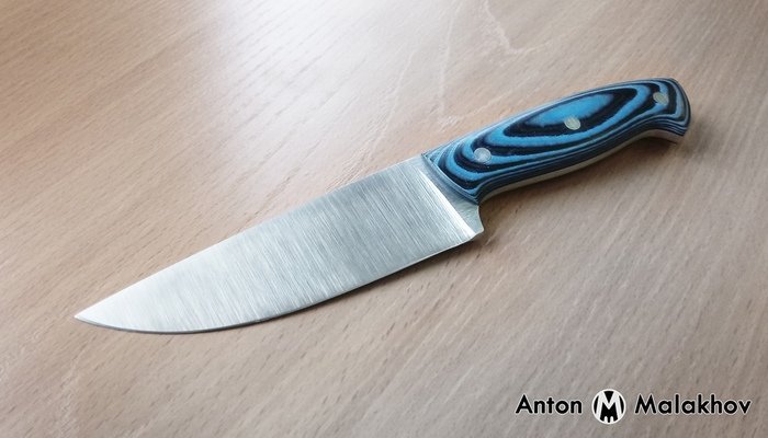 Пример рукояти ножа из стеклотекстолита g10