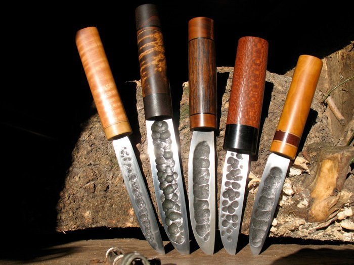 ножи якуты с деревянными рукоятями
