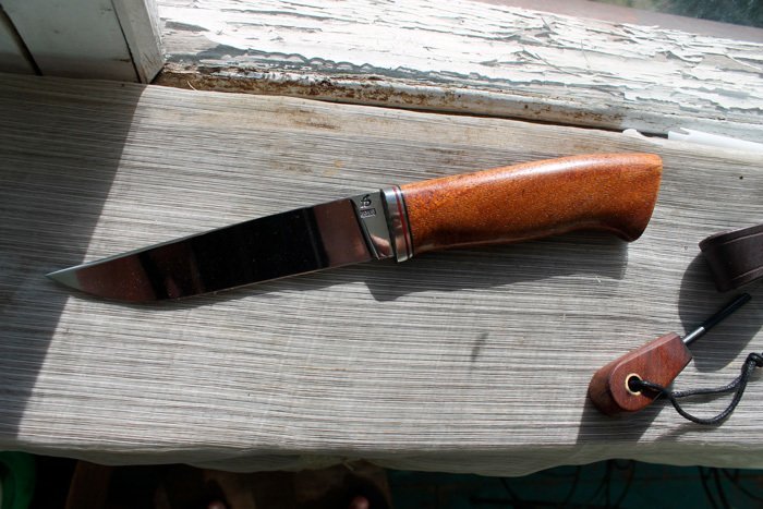 Пример всадной рукояти ножа из мербау
