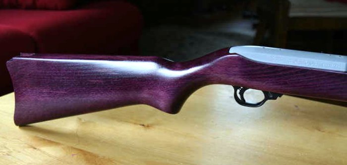 приклад ружья из древесины амаранта