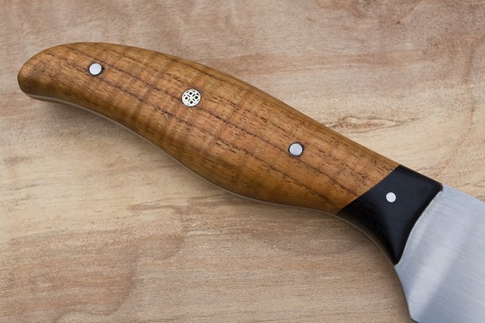 рукоять ножа накладного типа из древесины тика
