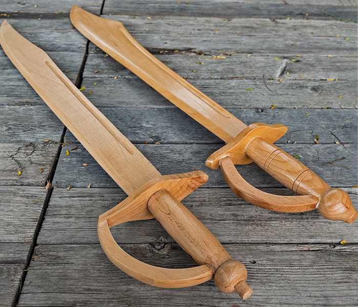 игрушечные мечи из древесины бука