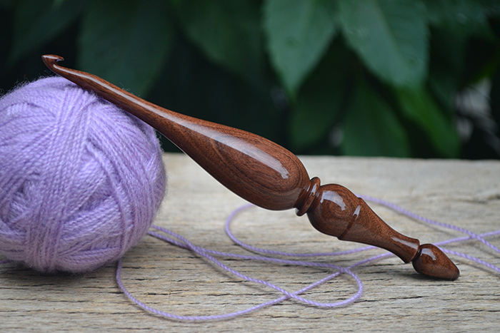 крючок для вязания из древесины палисандра сантоса