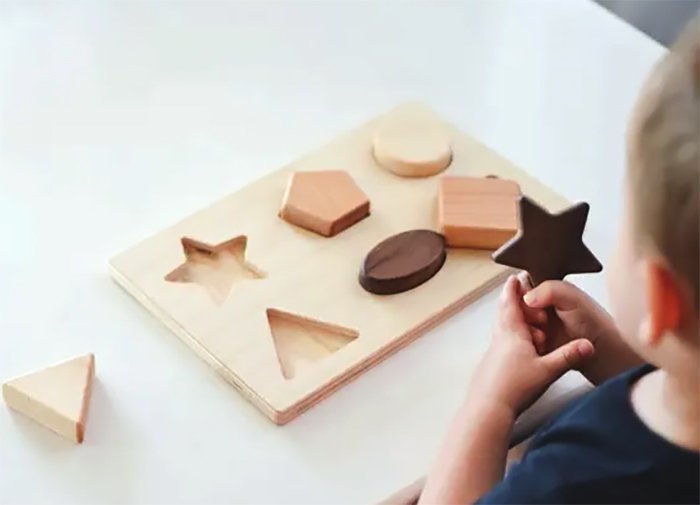 игрушечная головоломка из древесины для детей