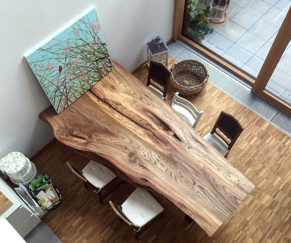 кухонный стол со столешницей из слэба