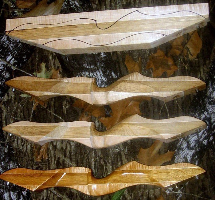 изготовление деревянной рукояти лука