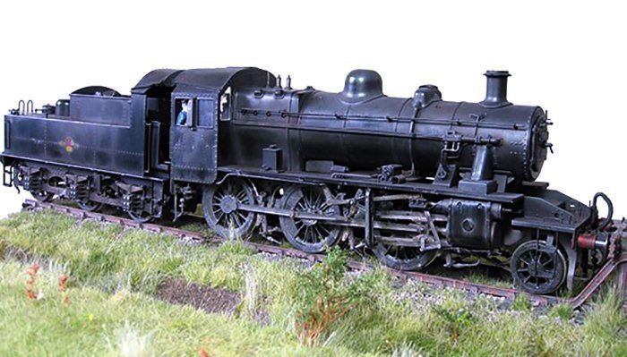 реалистичная миниатюрная модель локомотива