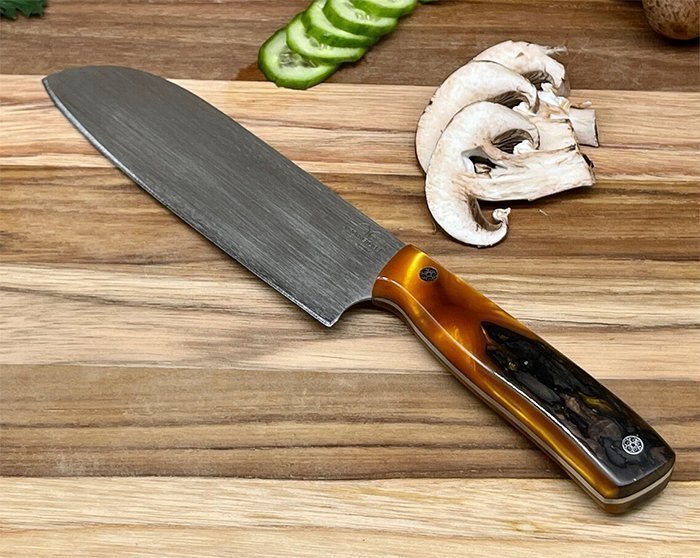 кухонный нож с клинком из стали n690 bohler