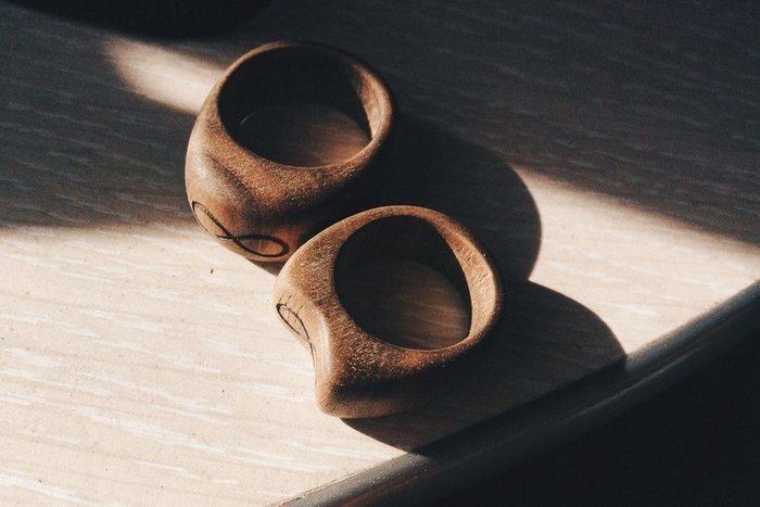 Деревянные кольца без финишной обработки