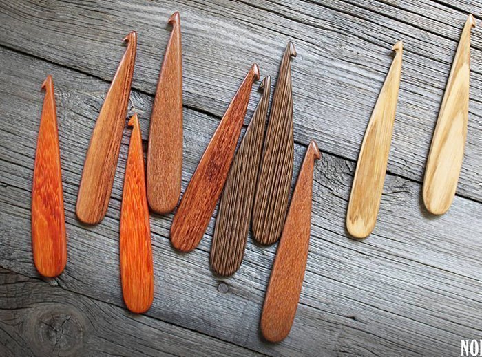 крючки для вязания из разных пород древесины